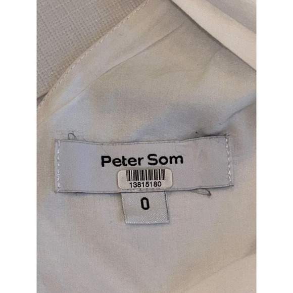 Peter Som Collective Tiered Dress in White Womens Cotton A-line - Picture 7 of 13